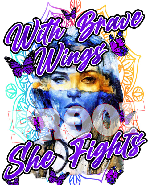 With Brave Wings She Fights