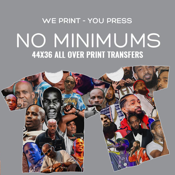 44in Sublimation Gang Sheet Transfers (allover prints)