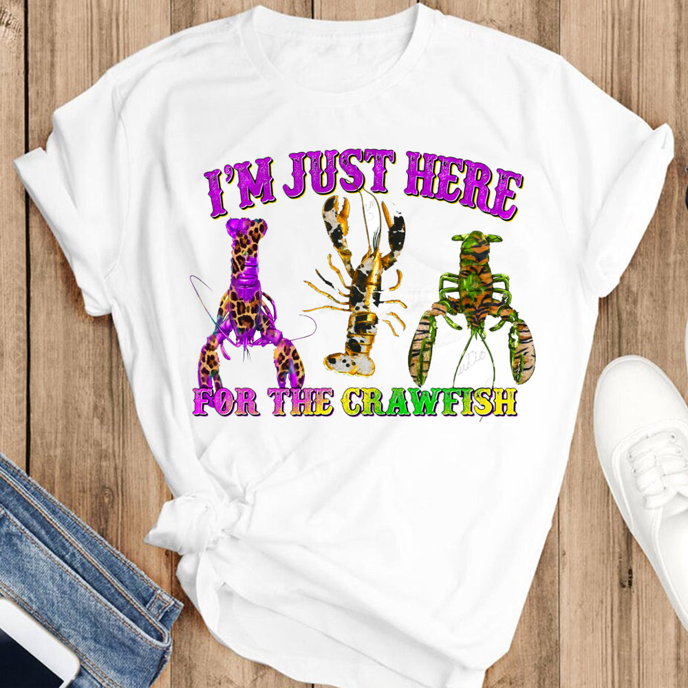 Crawfish Mardi Gras DTF Transfer