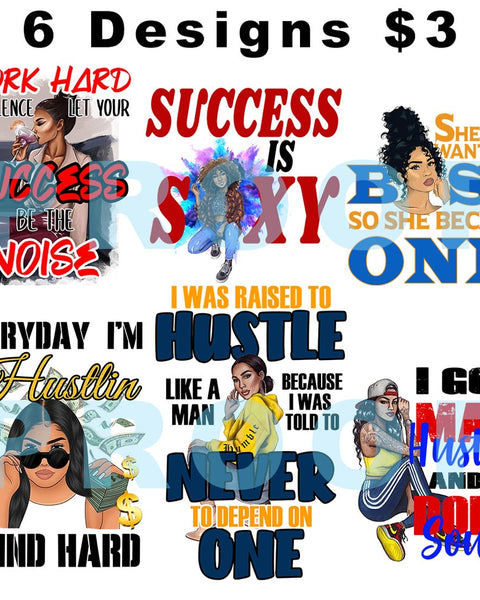 Hustle Women Design Bundle
