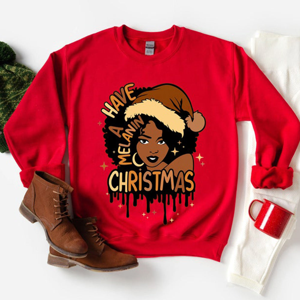 Melanin Christmas SHIMMER DTF Transfer