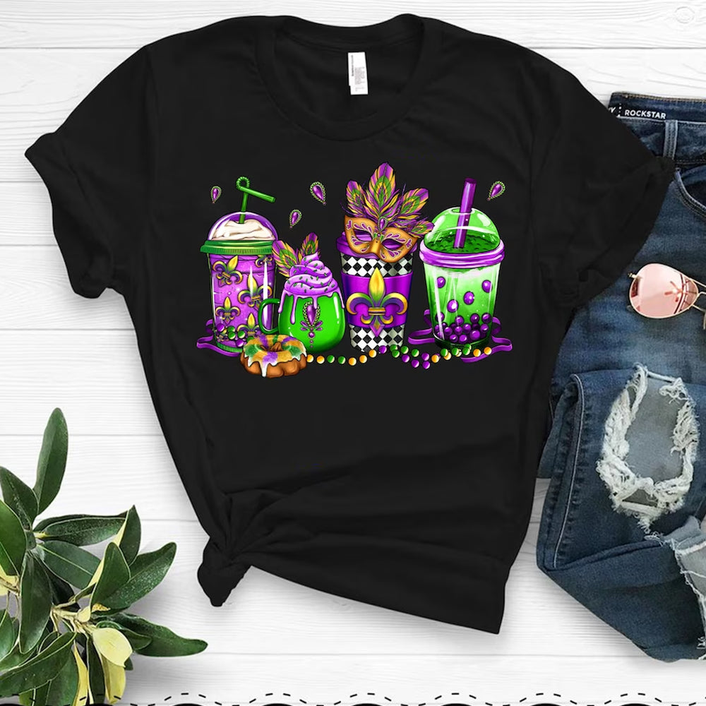 Mardi Gras Drinks DTF Transfer