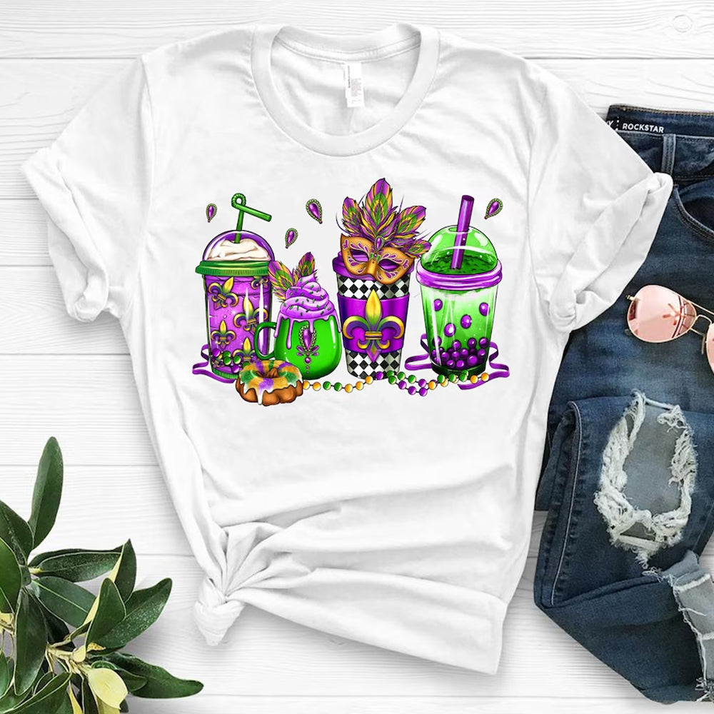 Mardi Gras Drinks DTF Transfer
