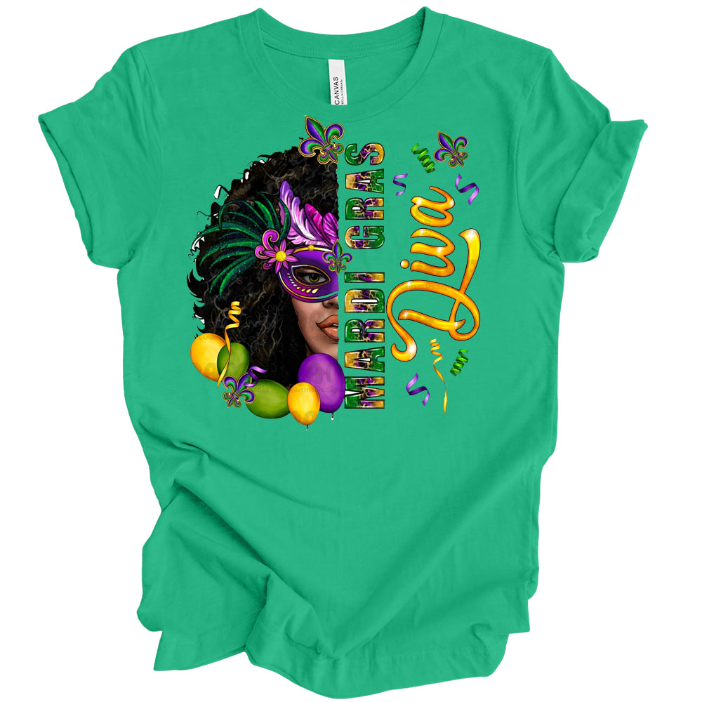 Mardi Gras Diva DTF Transfer