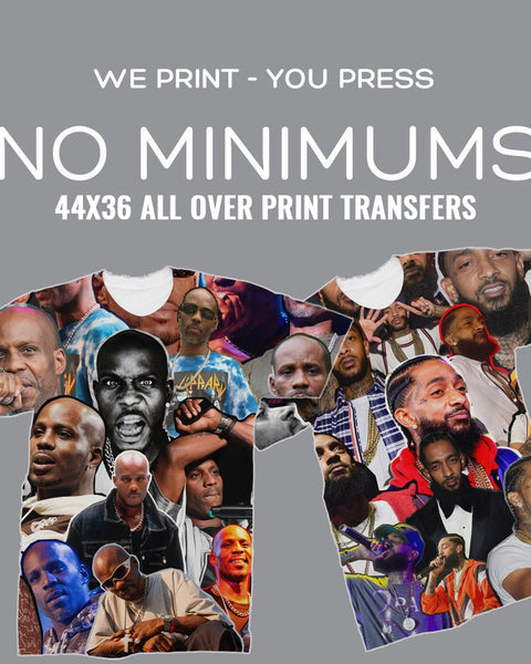 44in Sublimation Gang Sheet Transfers (allover prints)