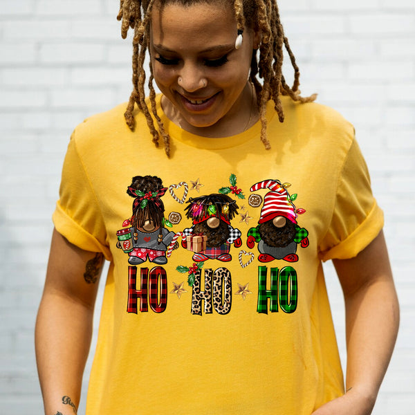 Ho Ho Ho Gnomies SHIMMER DTF Transfer