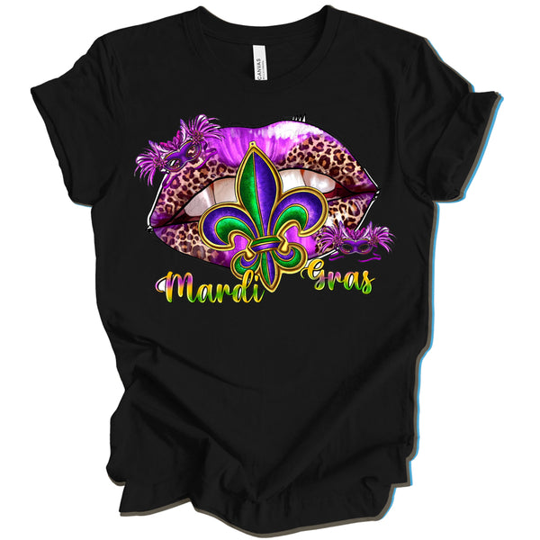 Mardi Gras Lips DTF Transfer