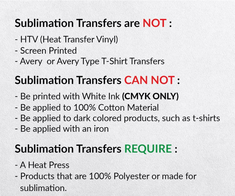 Custom Sublimation Transfers by size 23.90 wide